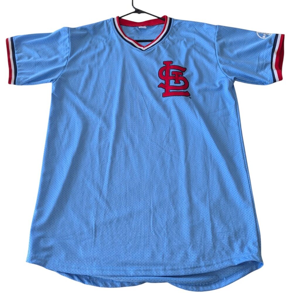 STL - St. Louis Cardinals - Powder Blue Baseball Jersey - Size XL